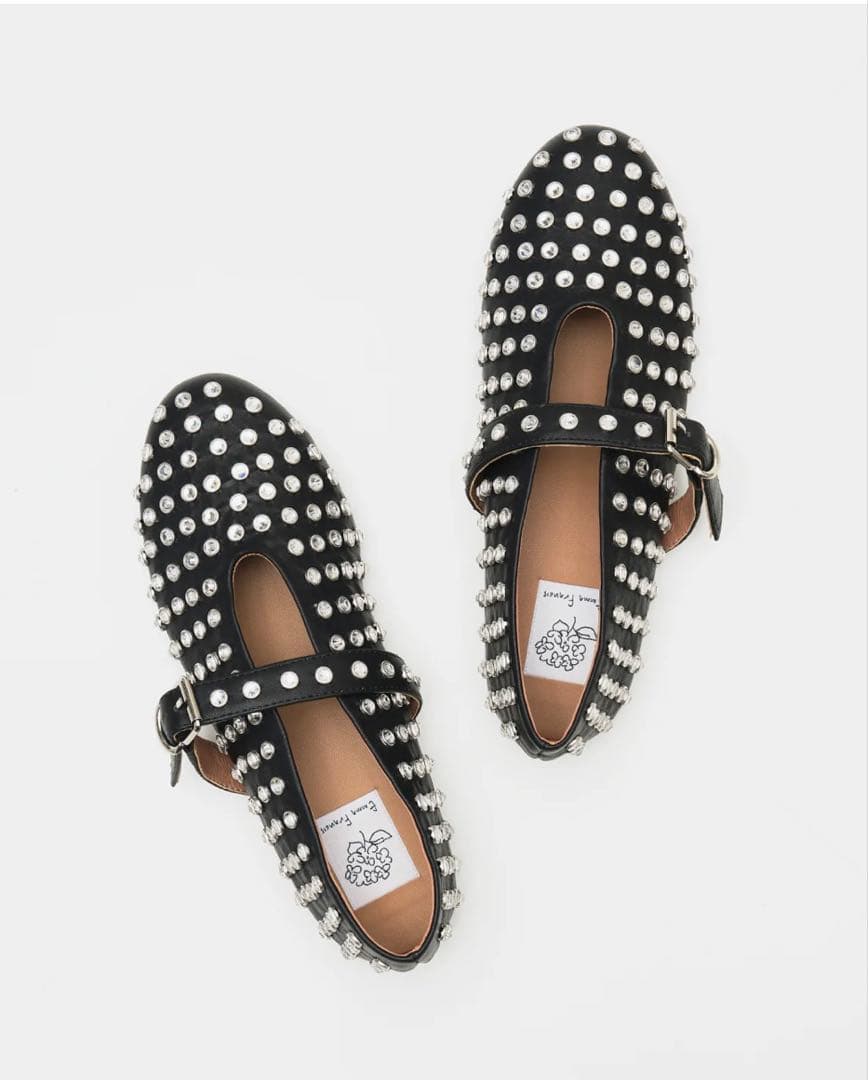 新品未使用 エマフランシス メリージェーンスタッズ フラットシューズ 23センチ