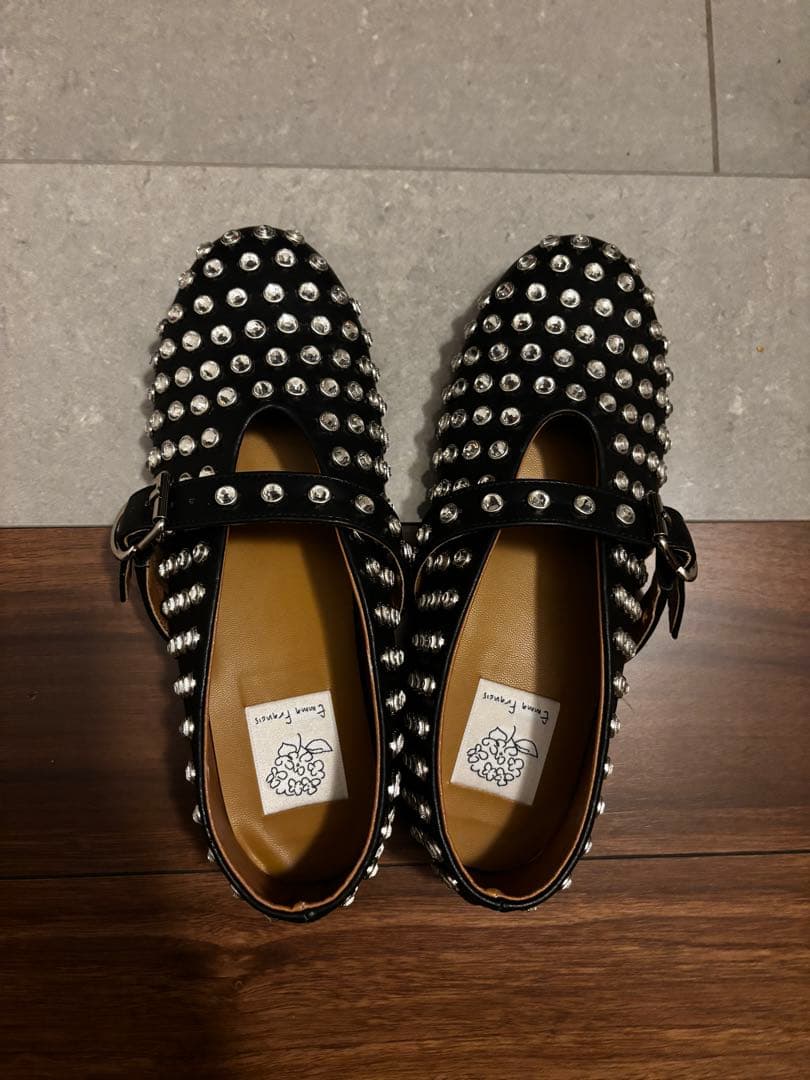 新品未使用 エマフランシス メリージェーンスタッズ フラットシューズ 23センチ