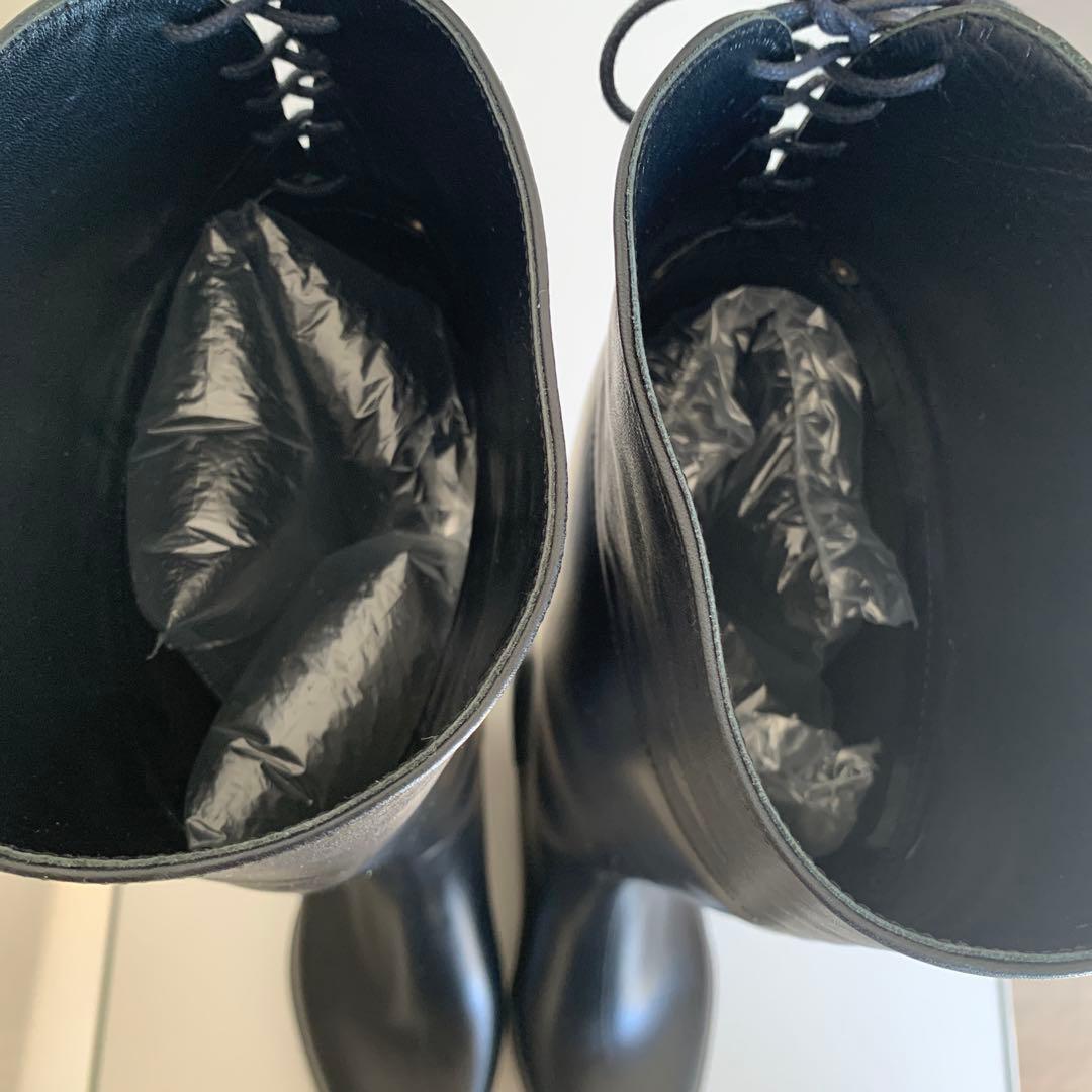 [美品]レインブーツ　FABIO RUSCONI [38] レザー　イタリア製