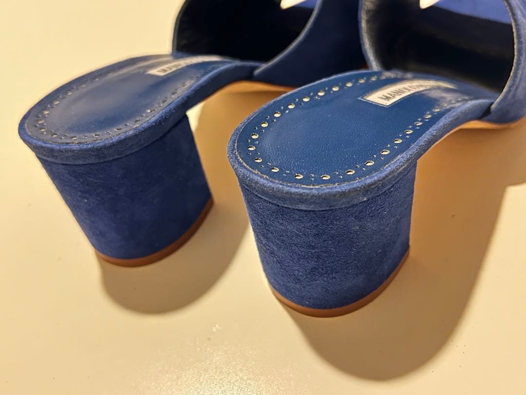 マノロブラニク⭐︎新品スエード ミュール シャネルエルメスオアジスハンギシサンダル