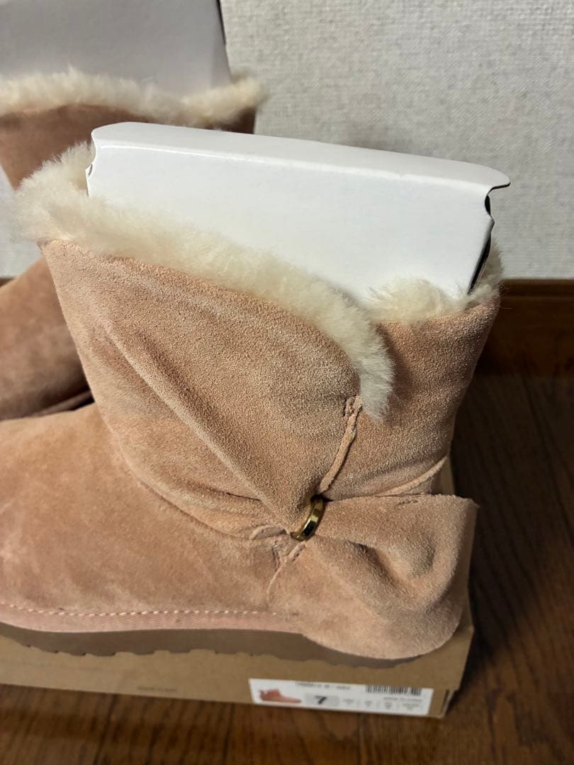 UGG ベージュ ムートンブーツ サイズ7