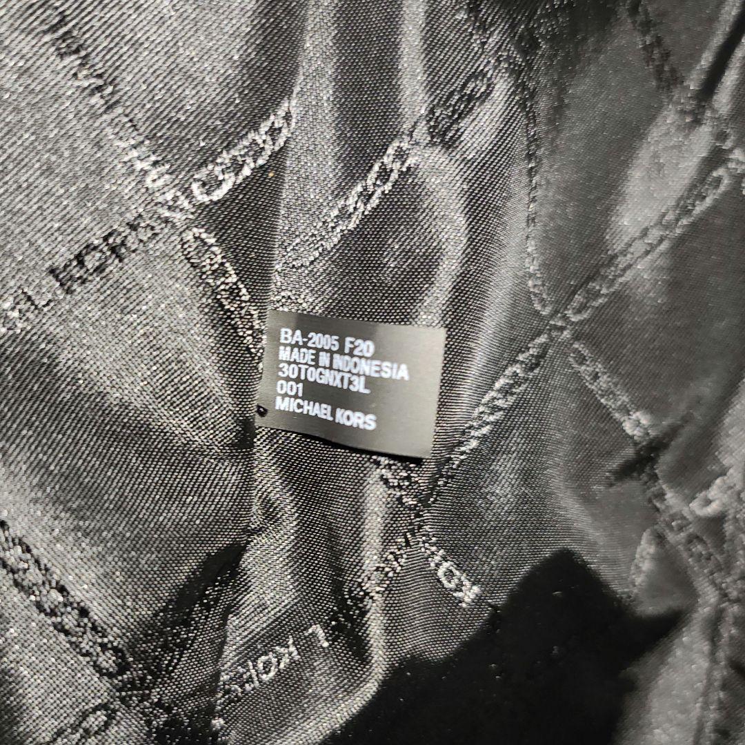 【新品・未使用】MICHAEL KORS ブラック 革トートバッグ