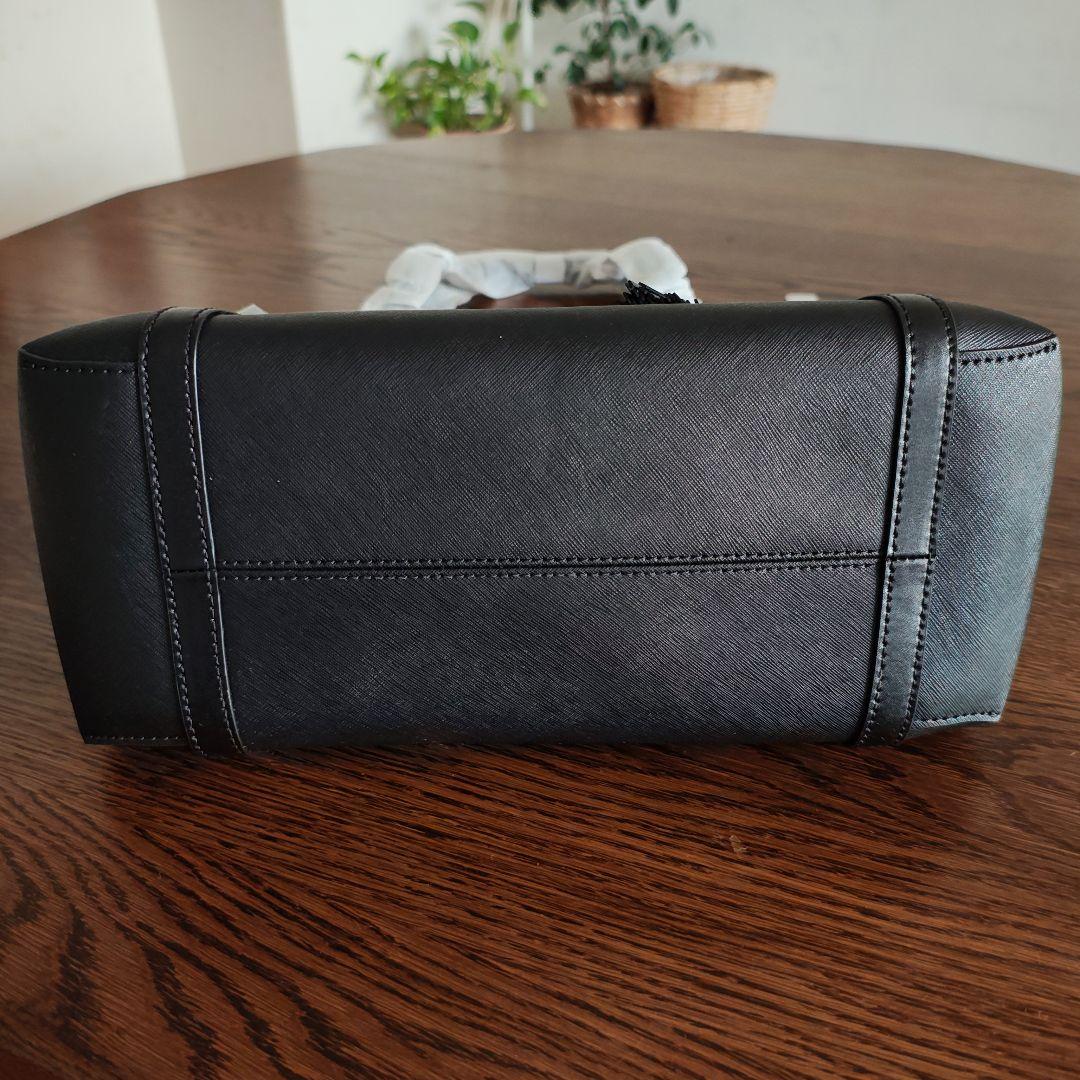 【新品・未使用】MICHAEL KORS ブラック 革トートバッグ