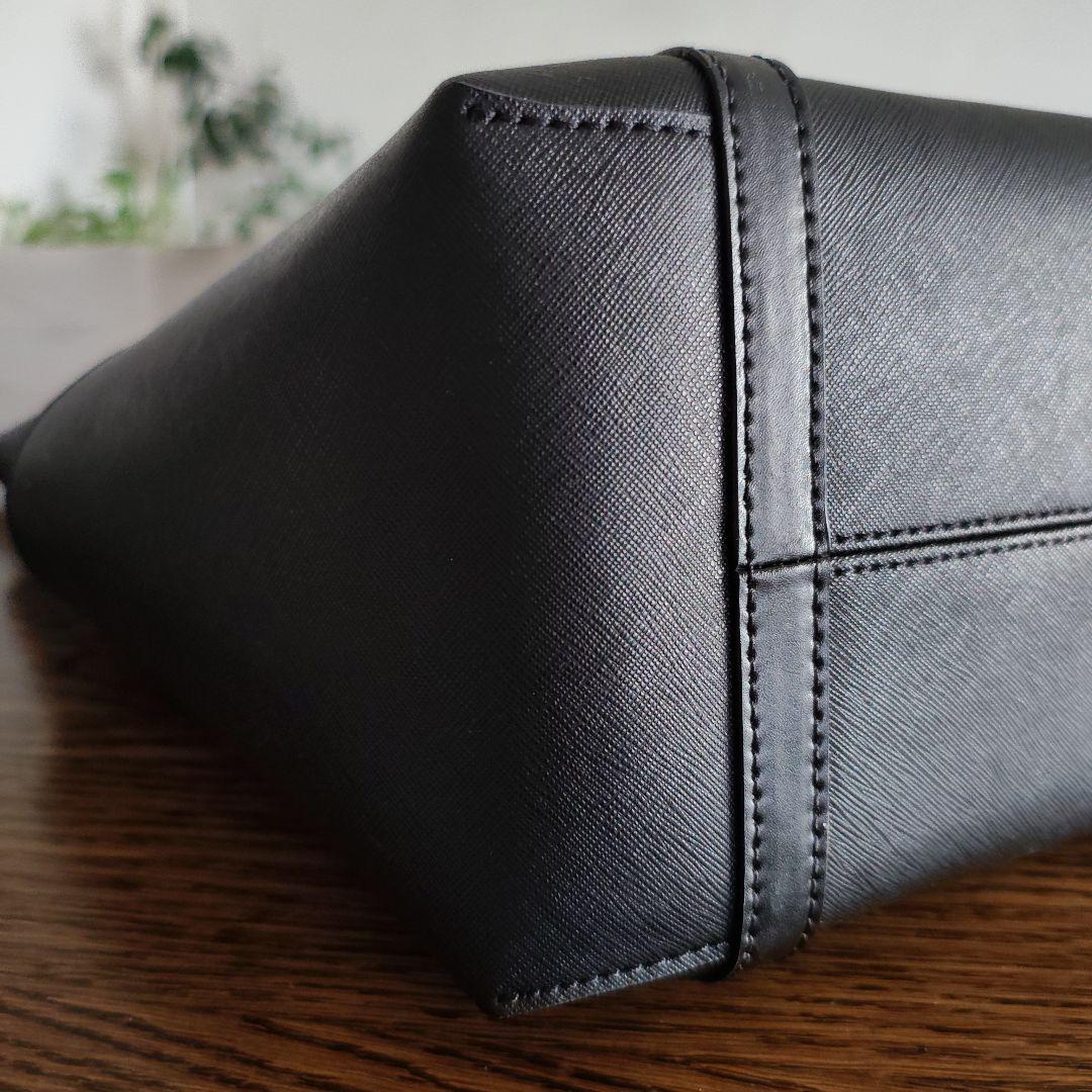 【新品・未使用】MICHAEL KORS ブラック 革トートバッグ