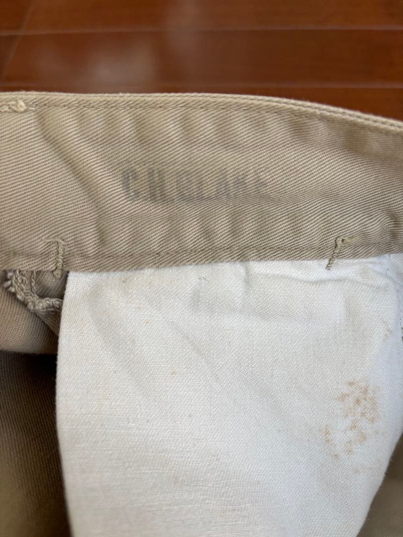 最終値下げ40s US ARMY M45 KHAKI チノトラウザー