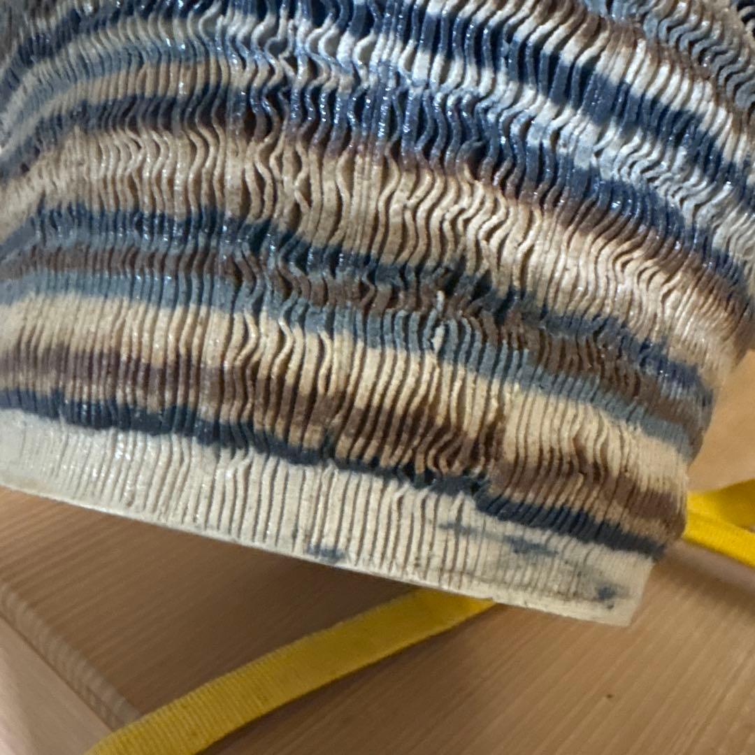 新品未使用　花器　裂開文　結晶天目　藤井茂男　優美　生け花フラワーアレンジ　共箱