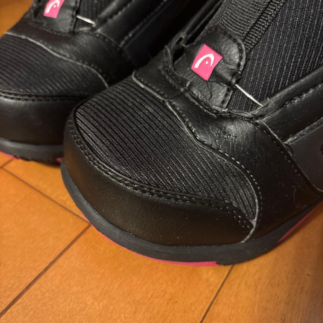 値下げ、美品！ヘッド　スノーボードブーツ ブラック/ピンク２３.５