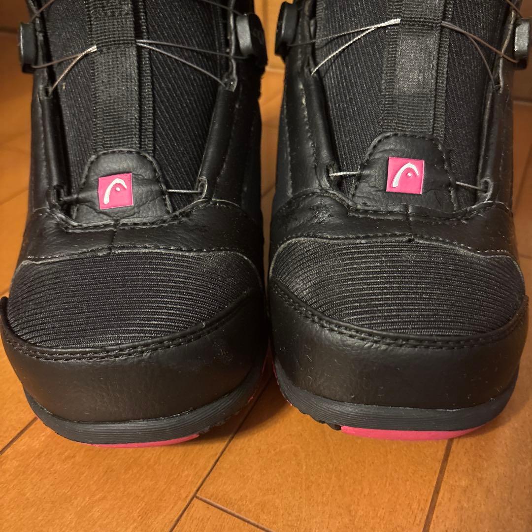 値下げ、美品！ヘッド　スノーボードブーツ ブラック/ピンク２３.５