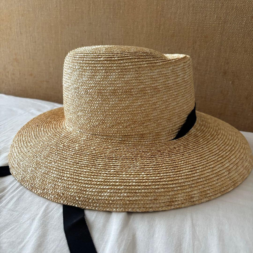 chisakiチサキ　Rinta カサブランカハット　ラフィアハット　麦わら帽子