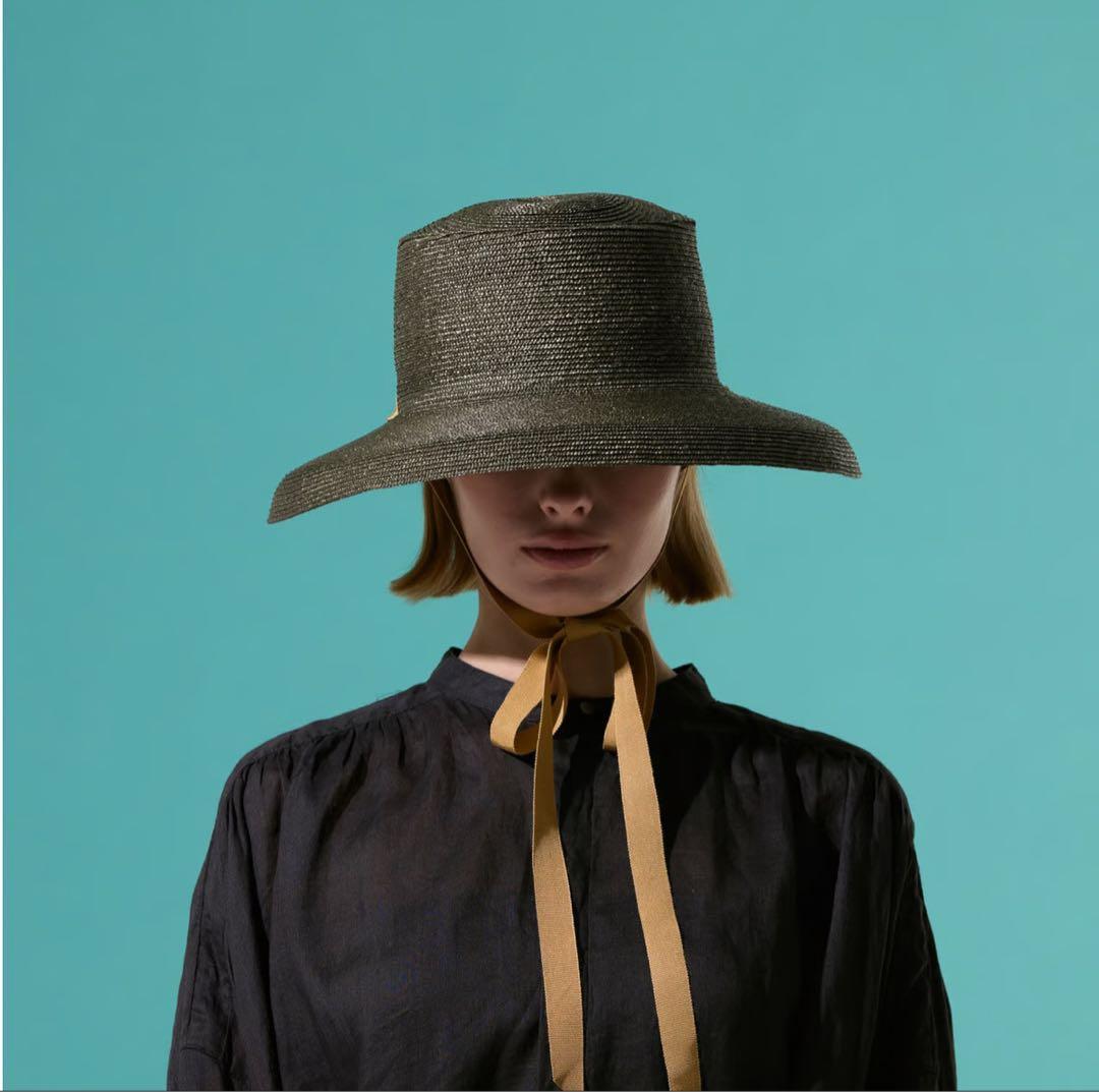 chisakiチサキ　Rinta カサブランカハット　ラフィアハット　麦わら帽子