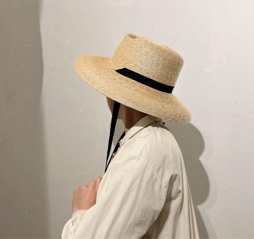 chisakiチサキ　Rinta カサブランカハット　ラフィアハット　麦わら帽子