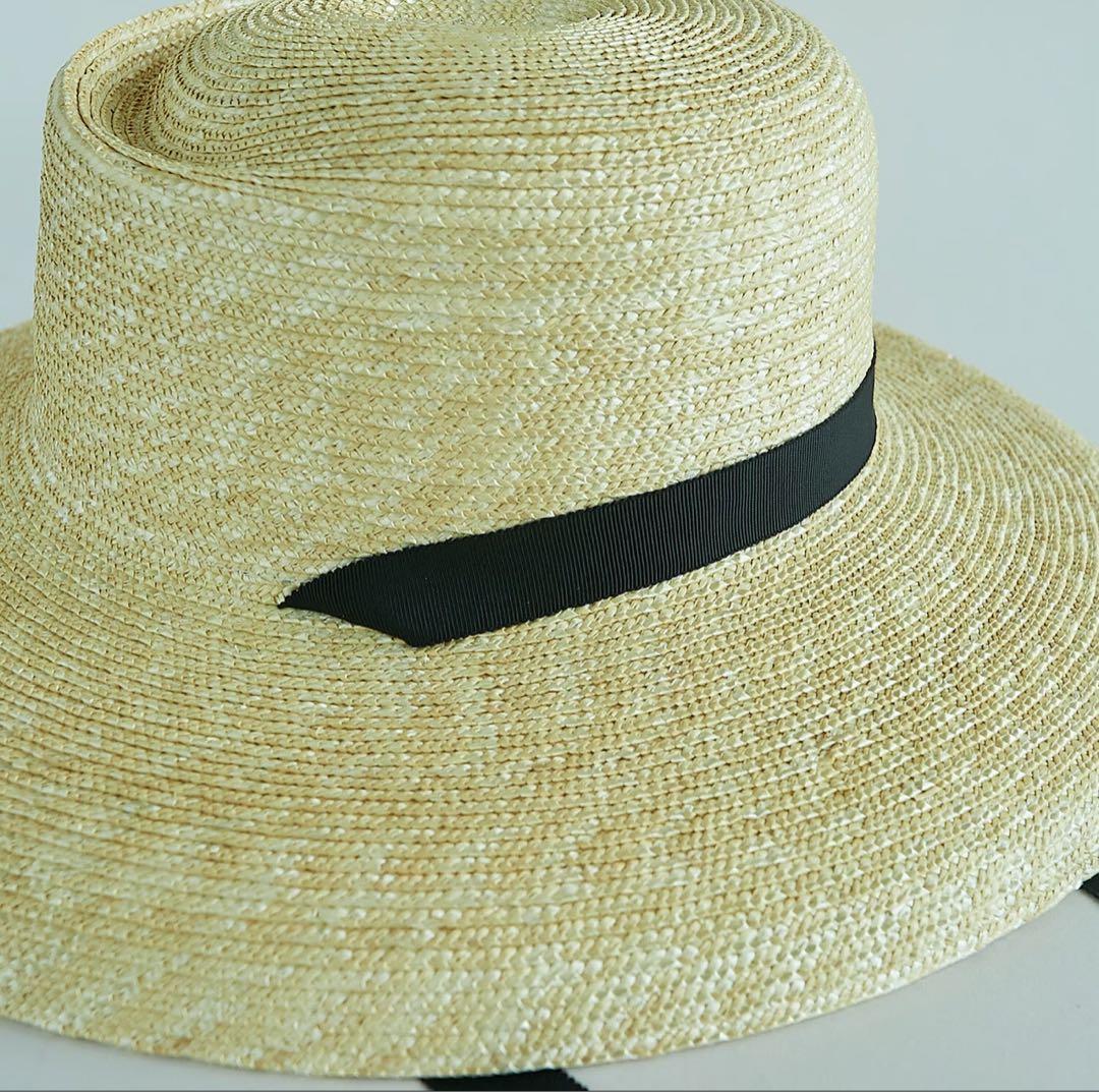 chisakiチサキ　Rinta カサブランカハット　ラフィアハット　麦わら帽子