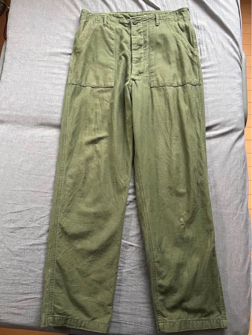 usarmy ベイカーパンツ 60s 実物　ボタンフライ