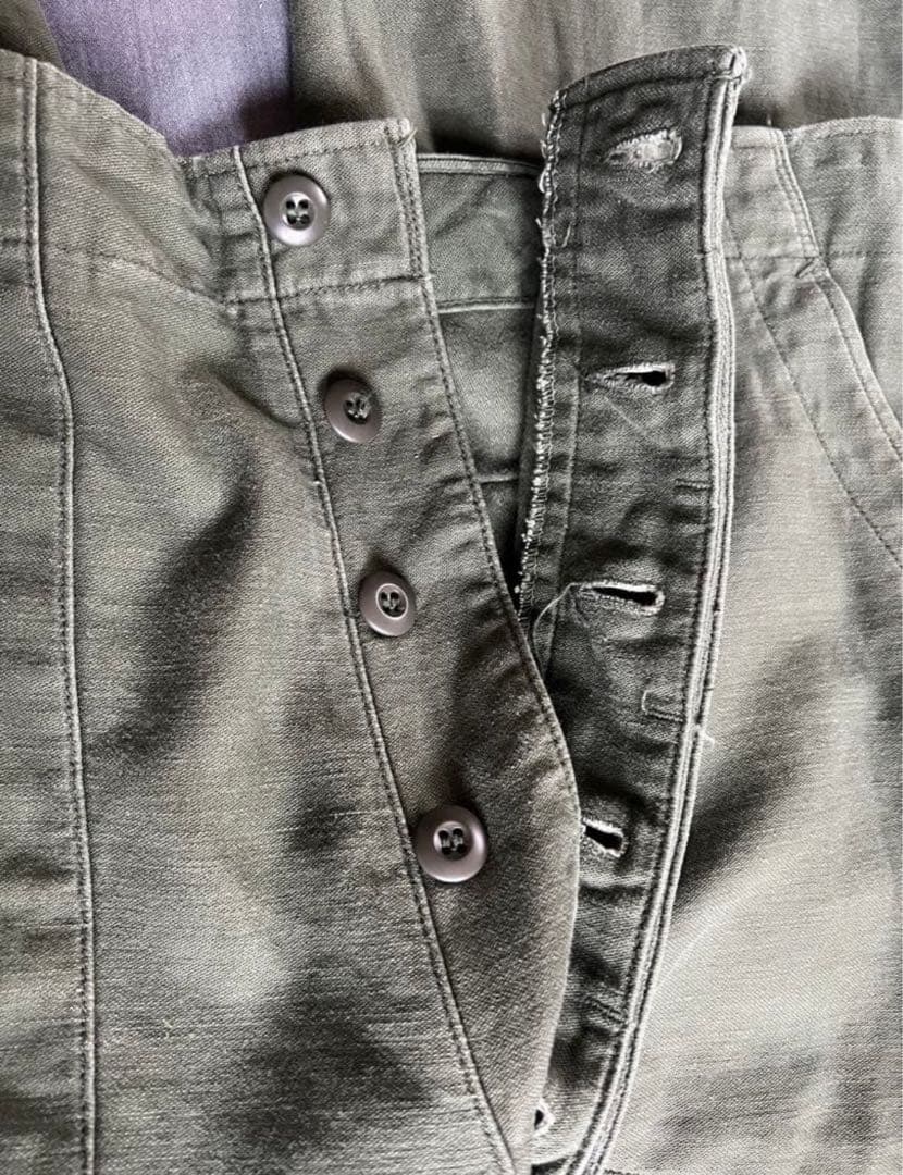 usarmy ベイカーパンツ 60s 実物　ボタンフライ