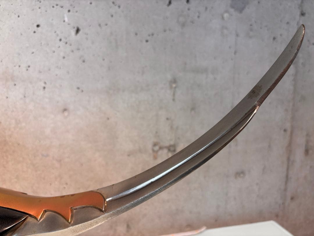 米治一造　銅製　金鶏鳥　置物　共箱