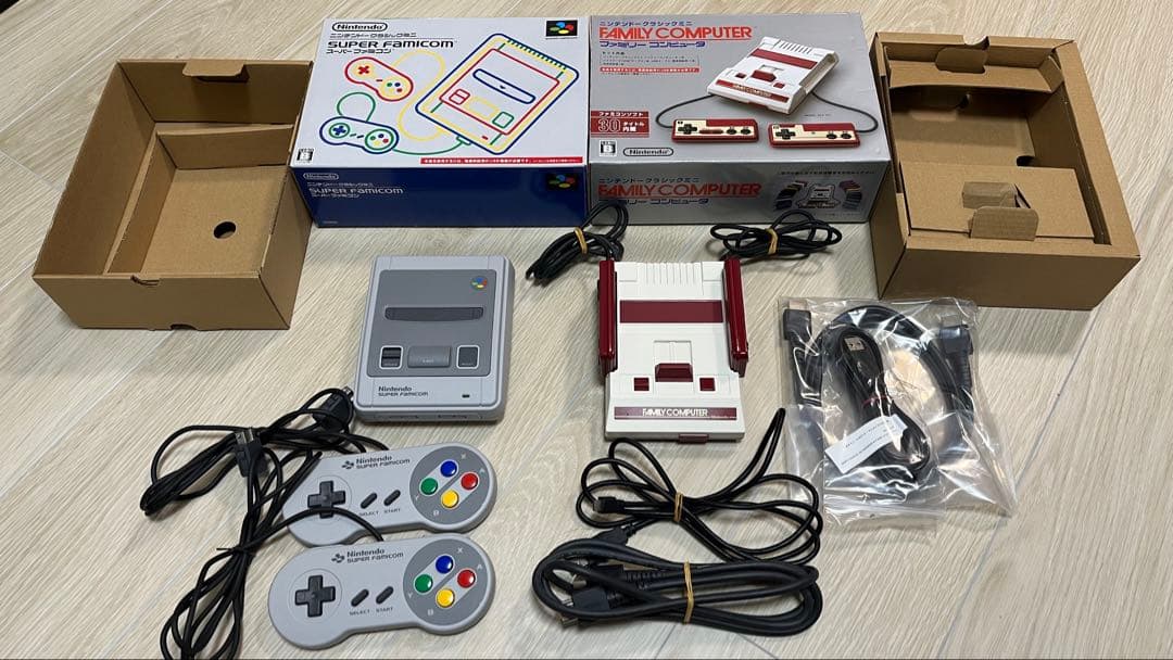 クラシックミニ スーパーファミコン＋ファミリーコンピュータ 2点セット