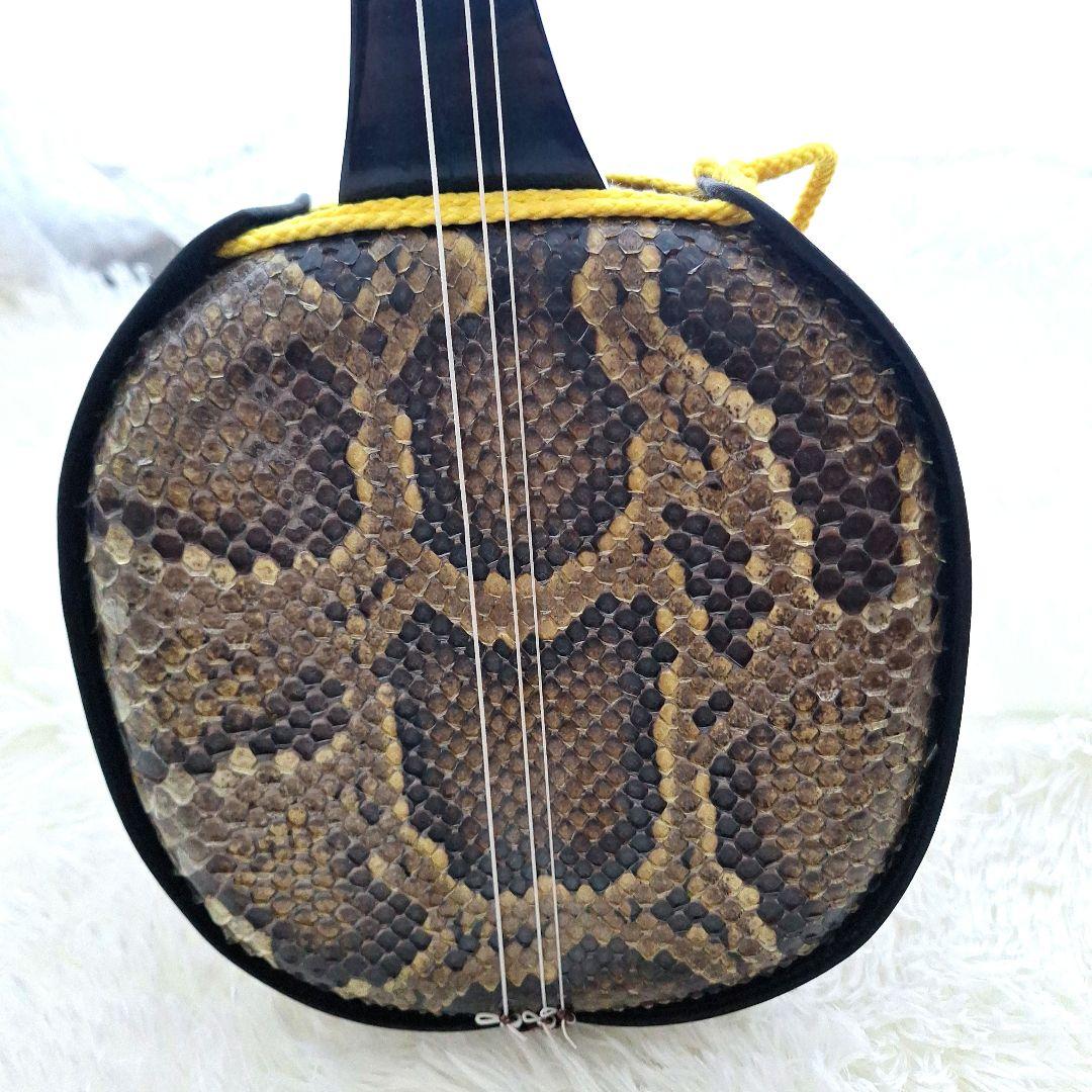 極美品【✨付属品付✨】沖縄三線 本蛇皮 和楽器 ケース付き 初心者〜