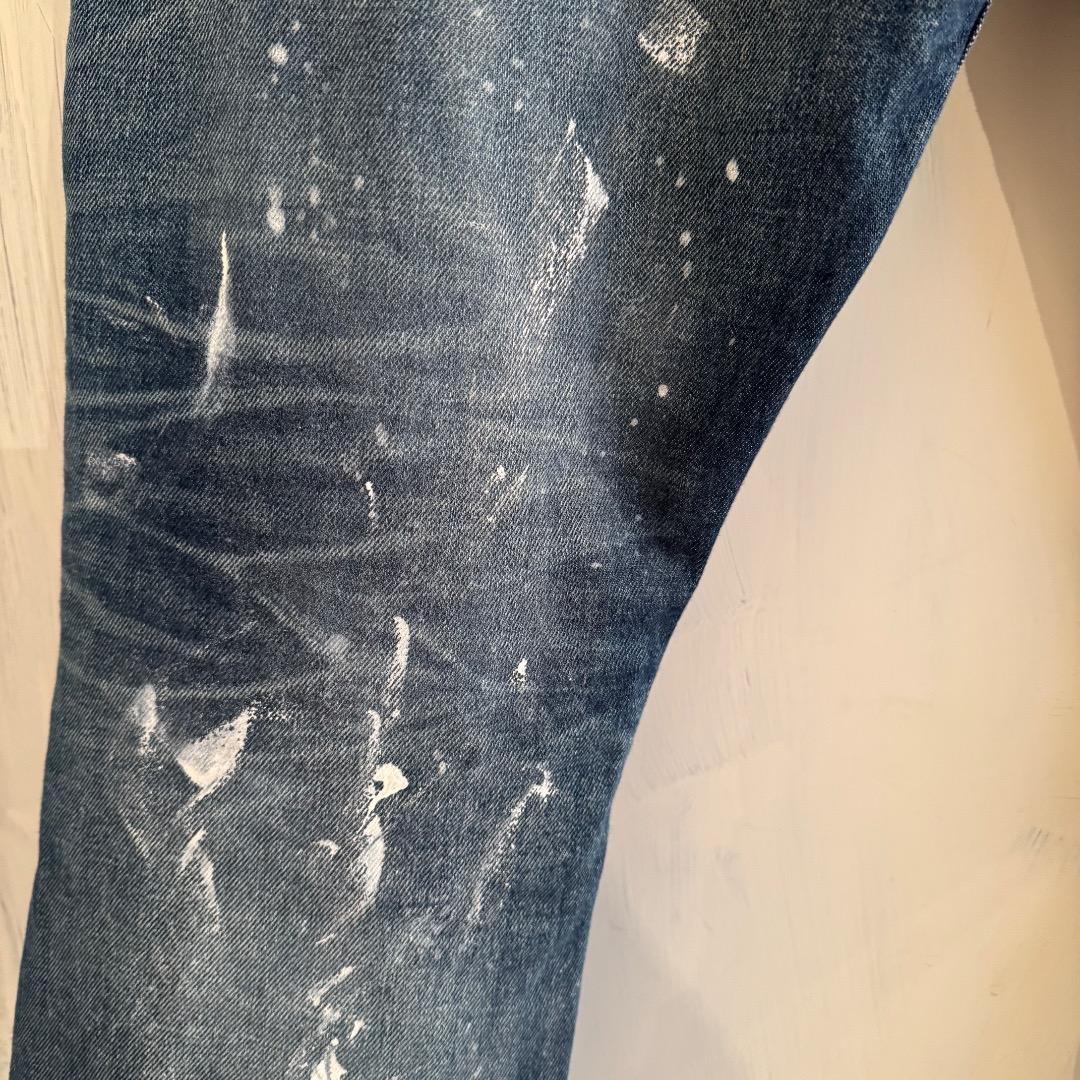 Levi's501CT W32インチペンキ加工デニムパンツジーンズリーバイス