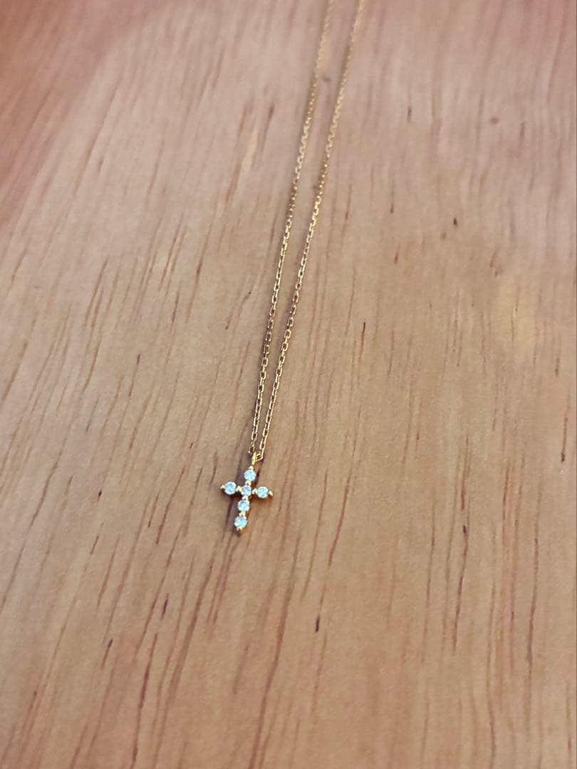 agate K18ダイヤモンドネックレス（0.03ct）