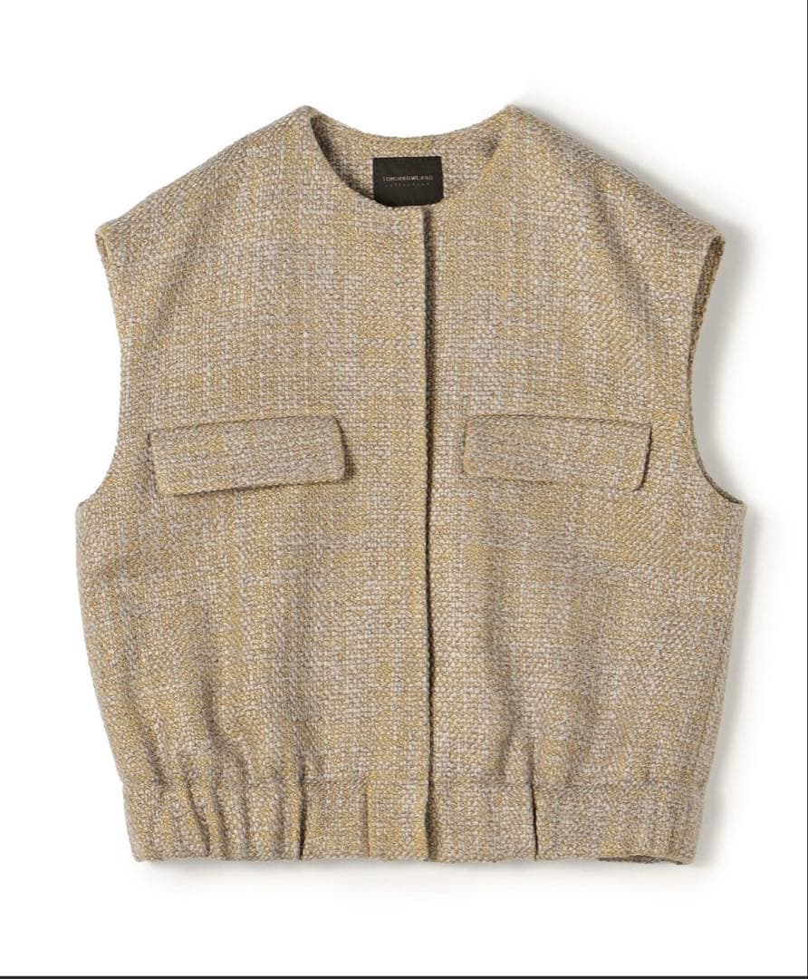 トゥモローランドコレクション　ロービングツイード ジレブルゾン