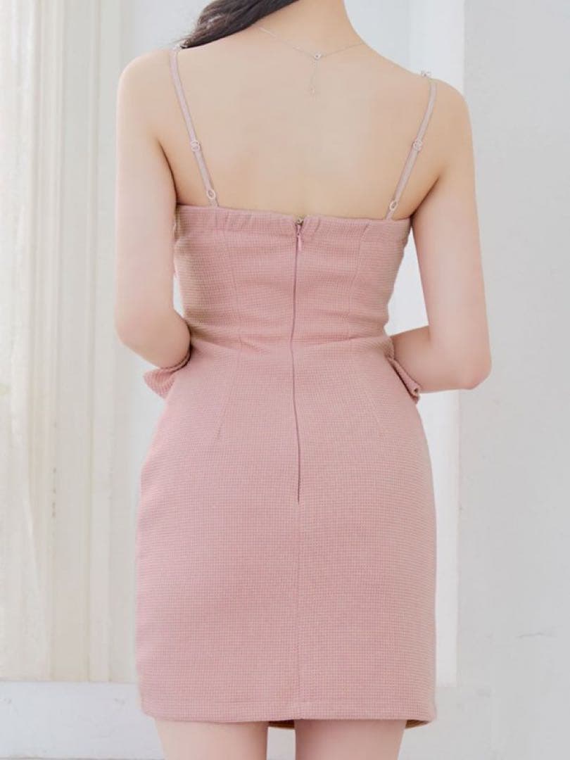 ラメリボンキャミソールドレス