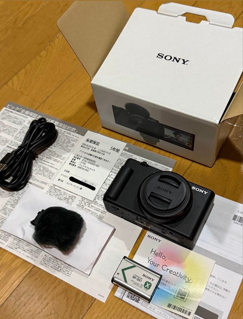 【ほぼ新品】5年保証書付き SONY VLOGCAM ZV-1F