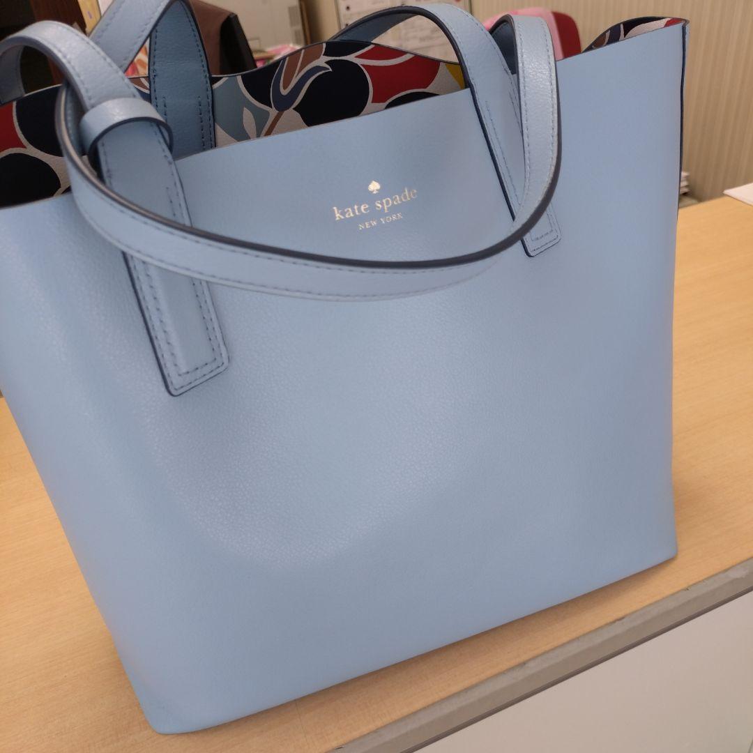 kate spade ライトブルー ビジネスバッグ