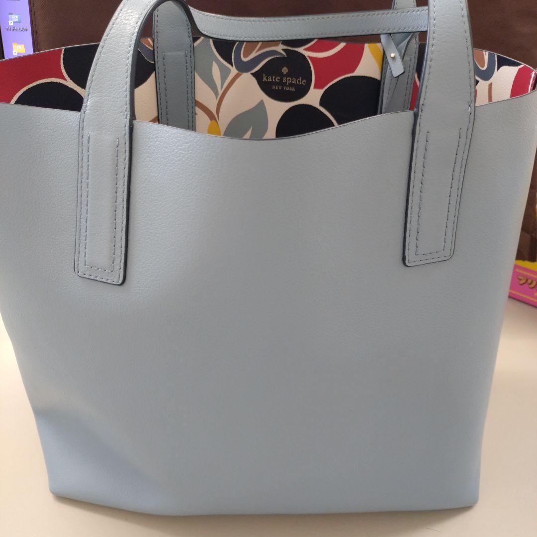 kate spade ライトブルー ビジネスバッグ