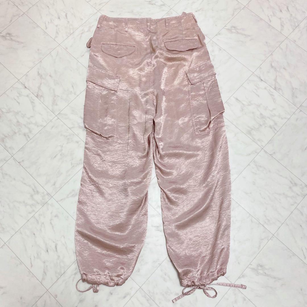 MASTER&Co. マッハゴーゴー　 ピンク　サテンカーゴパンツ フリーサイズ