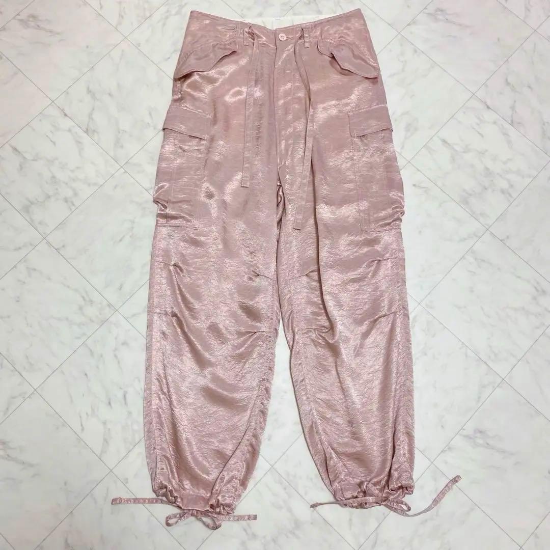 MASTER&Co. マッハゴーゴー　 ピンク　サテンカーゴパンツ フリーサイズ