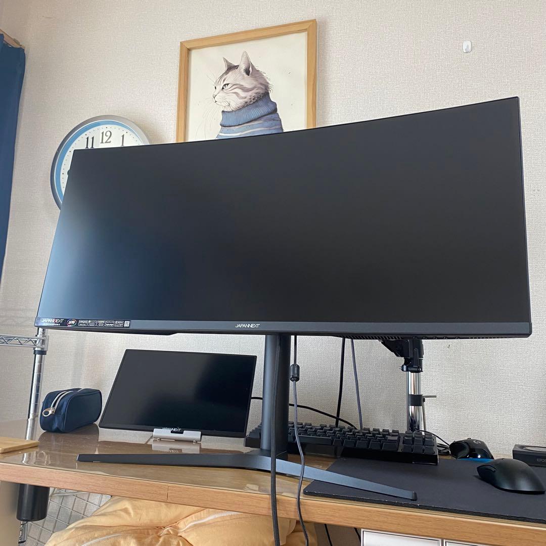 【超美品】ウルトラワイドモニター 34インチ 曲面 IPS JAPANNEXT