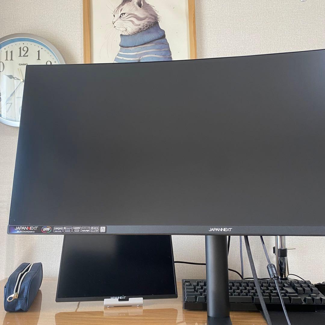 【超美品】ウルトラワイドモニター 34インチ 曲面 IPS JAPANNEXT