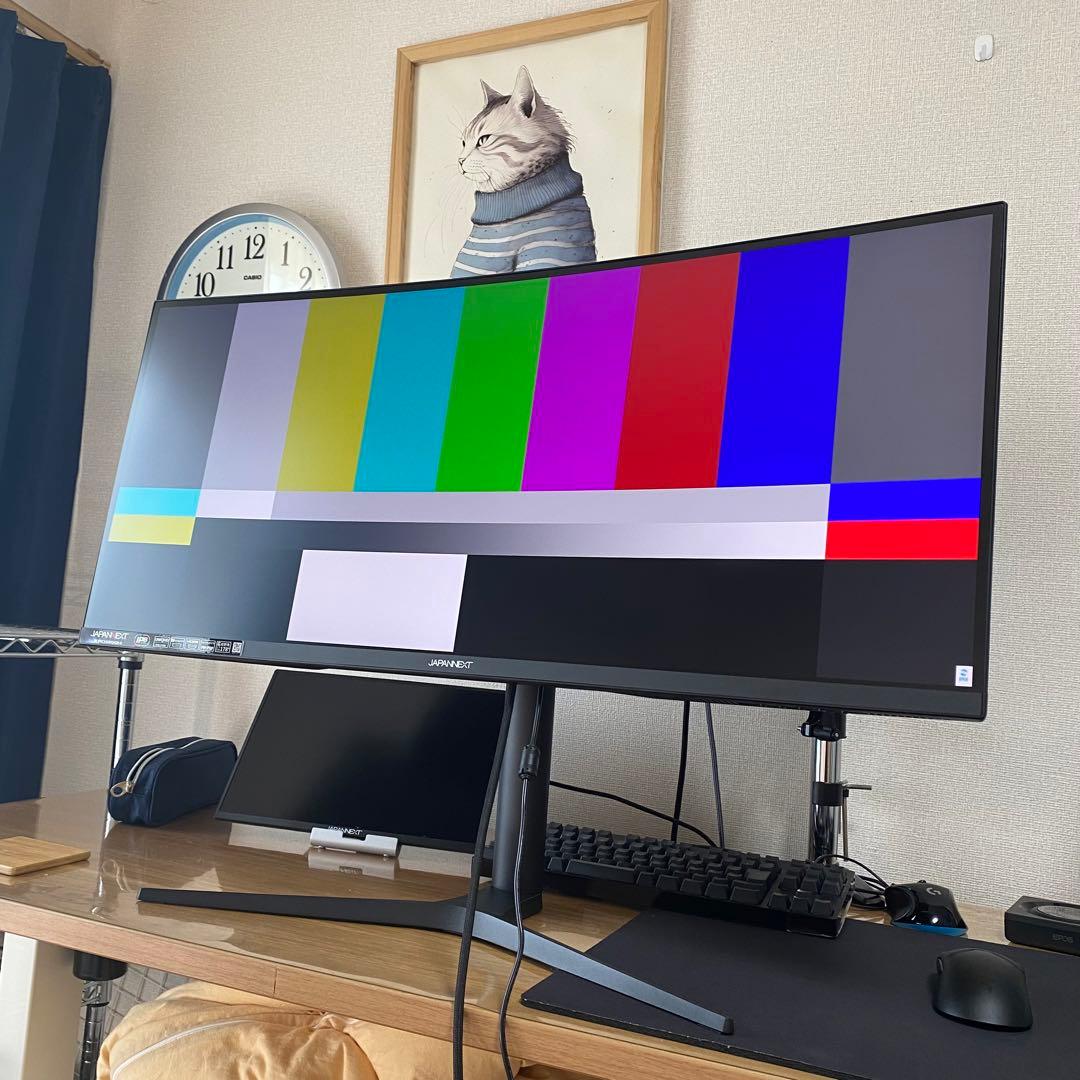 【超美品】ウルトラワイドモニター 34インチ 曲面 IPS JAPANNEXT