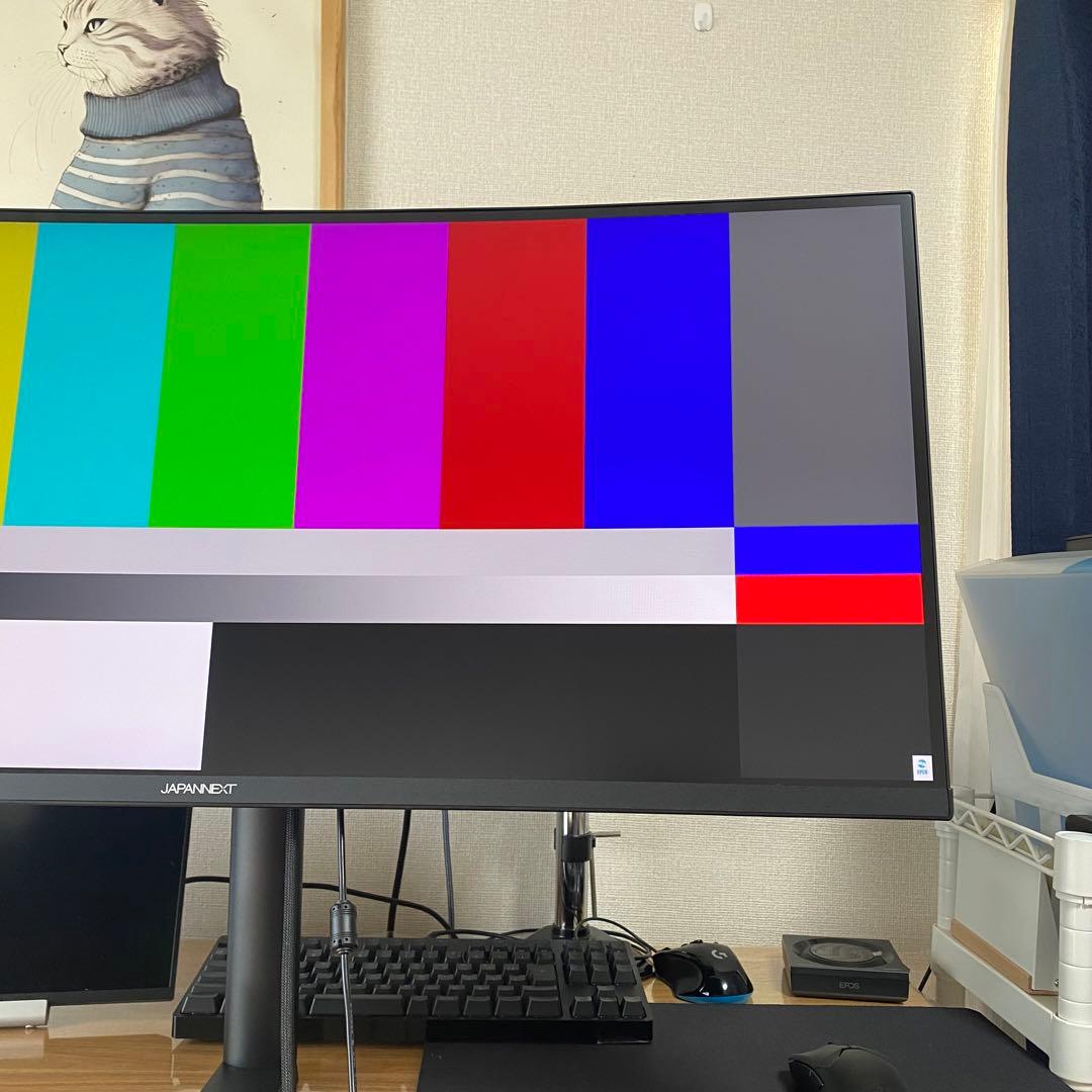 【超美品】ウルトラワイドモニター 34インチ 曲面 IPS JAPANNEXT