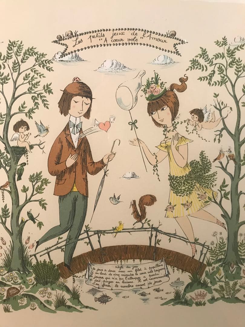 ペイネ　「ハートをキャッチ」　リトグラフ　直筆サイン・エディション有り