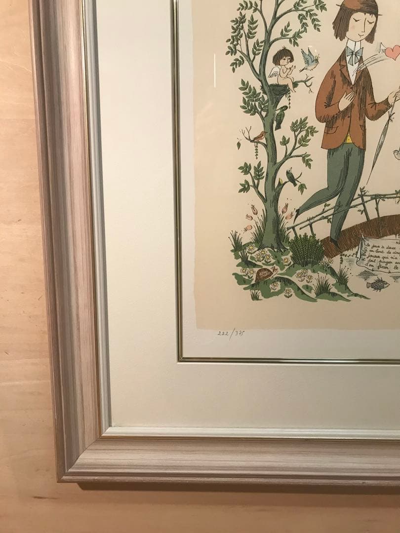 ペイネ　「ハートをキャッチ」　リトグラフ　直筆サイン・エディション有り