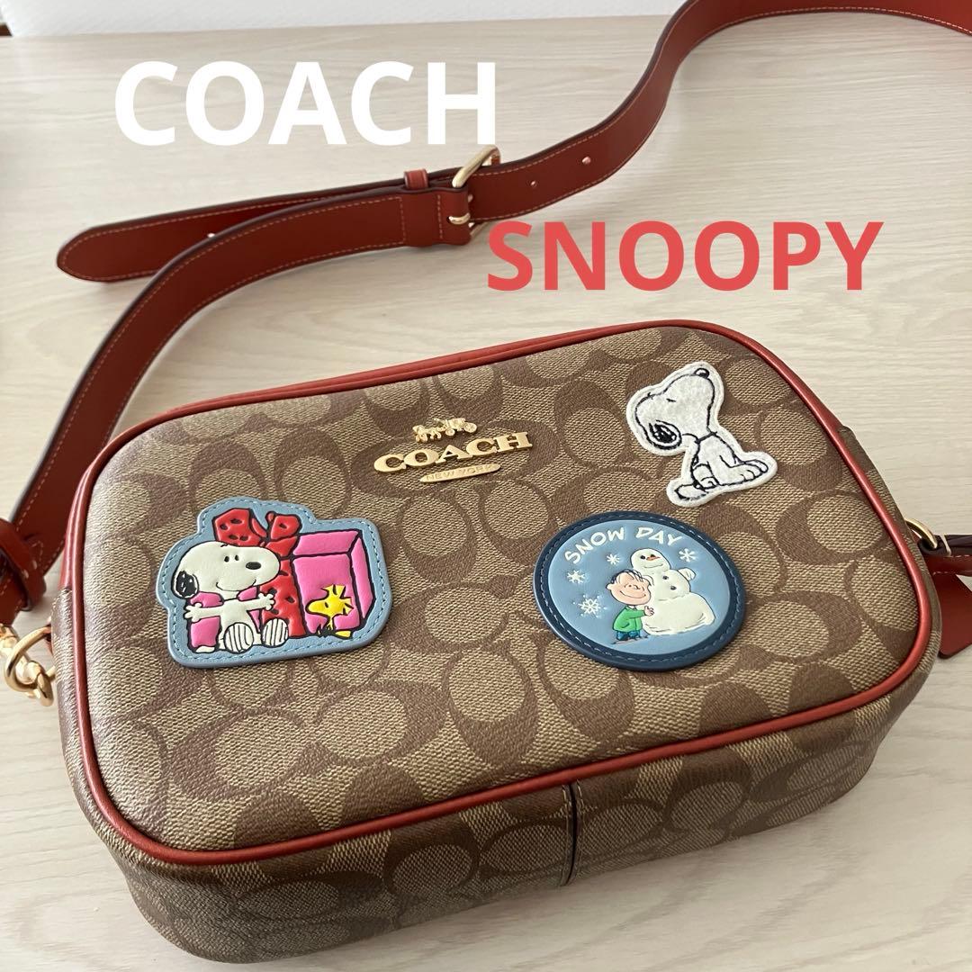 最終価格　美品　COACH コーチ スヌーピーシグネチャー カメラバッグ