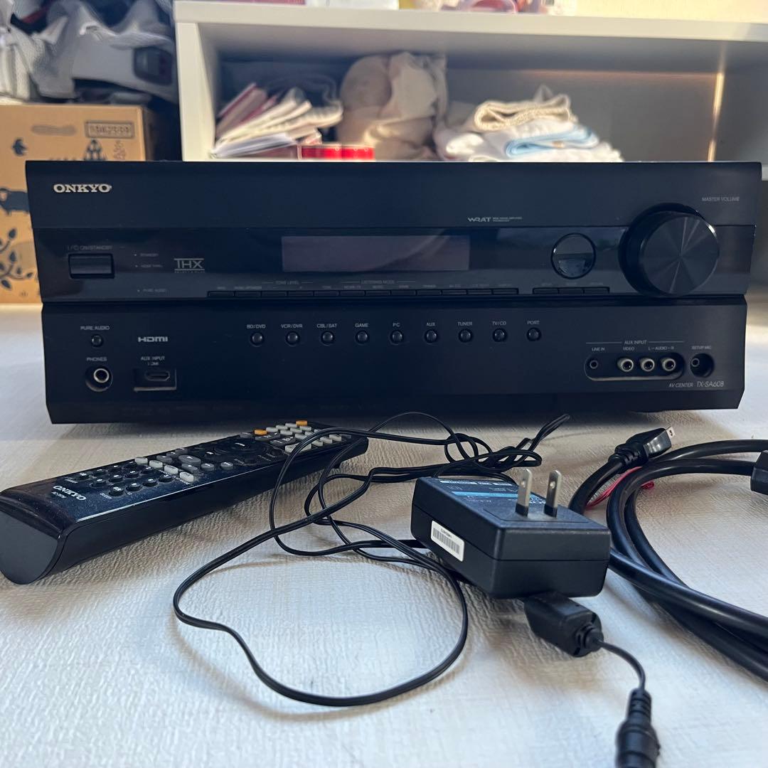 ONKYO AVアンプ TX-SA608 リモコン・電源コード付 動作確認済