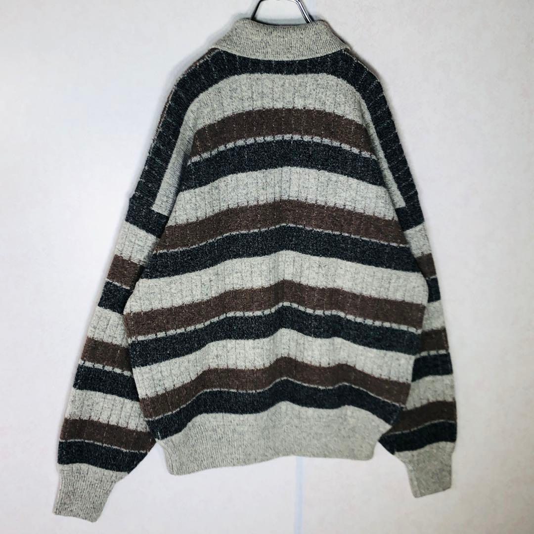 【新品 タグ付き】ラコステ ポロニット ウールニット ボーダー Lサイズ