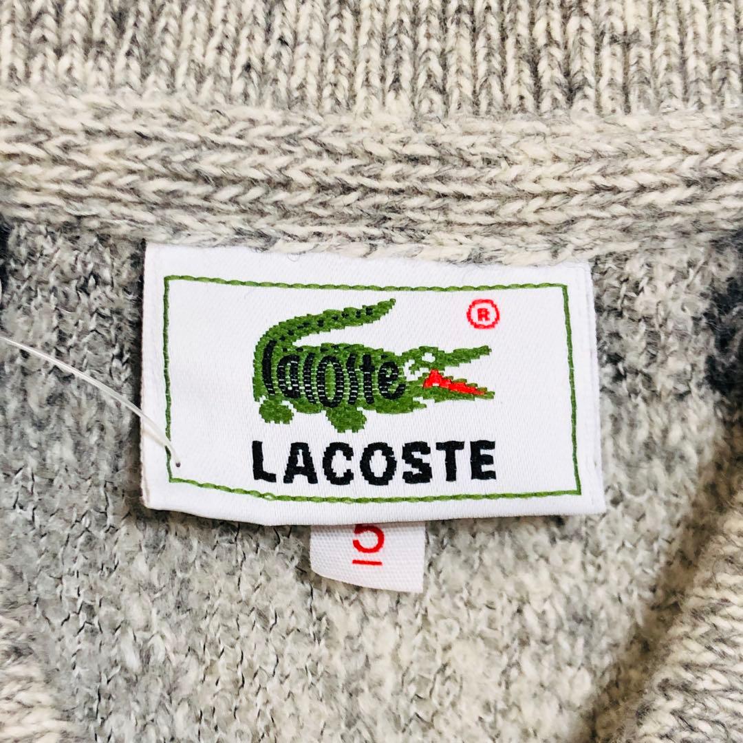 【新品 タグ付き】ラコステ ポロニット ウールニット ボーダー Lサイズ
