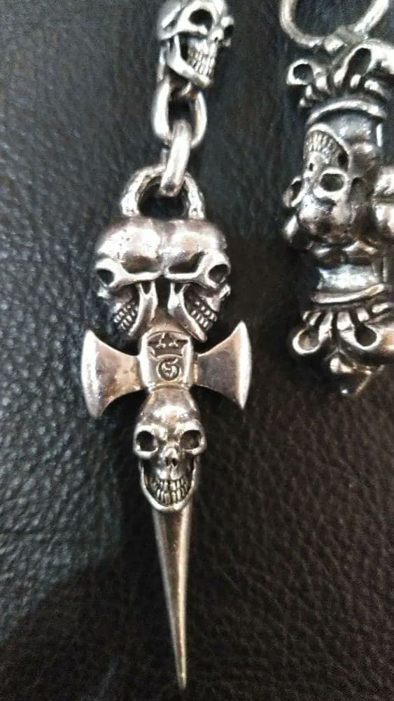 シルバー925 ガボール タイプ ウォレットチェーン ハンガーチェーン 160g