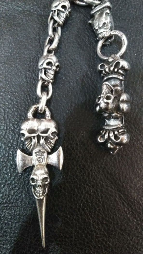 シルバー925 ガボール タイプ ウォレットチェーン ハンガーチェーン 160g