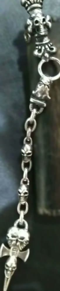 シルバー925 ガボール タイプ ウォレットチェーン ハンガーチェーン 160g