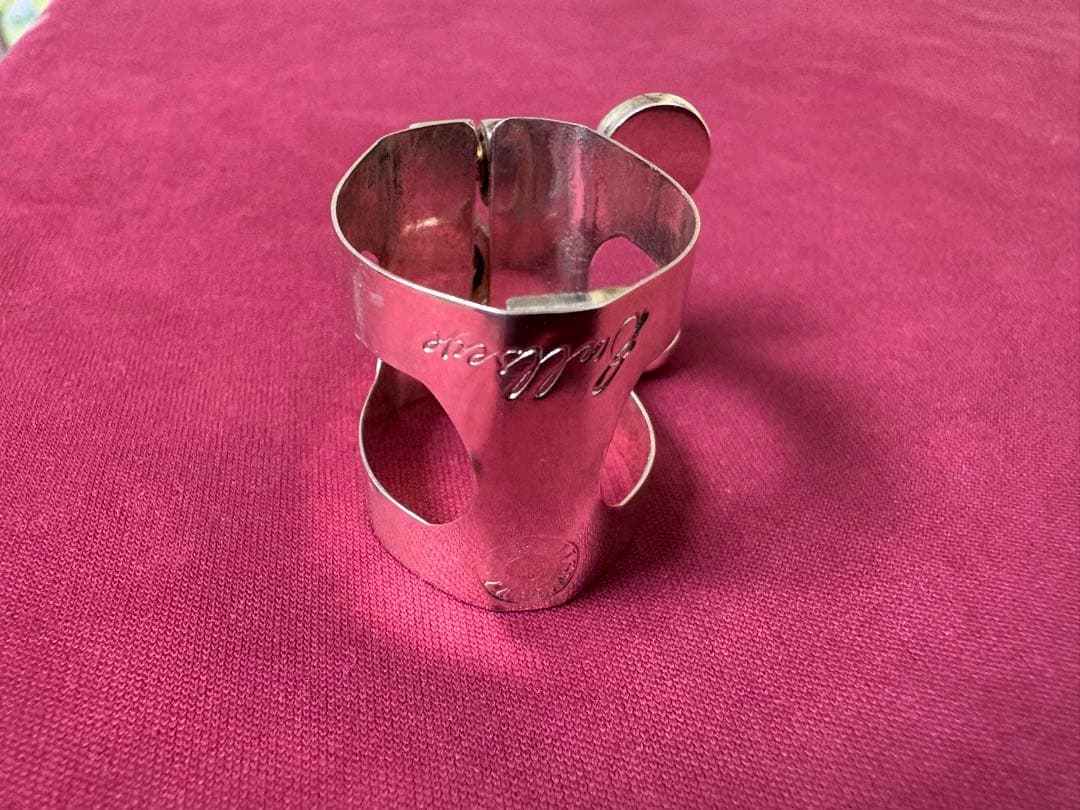 ブルズアイ　リガチャー　ブルズEX シルバープレート　テナーヤナギサワメタル用