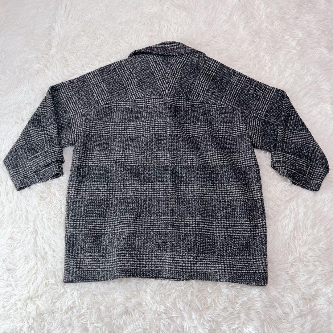 【極美品】Spick & Span Wスライバーチェックハーフコート　36