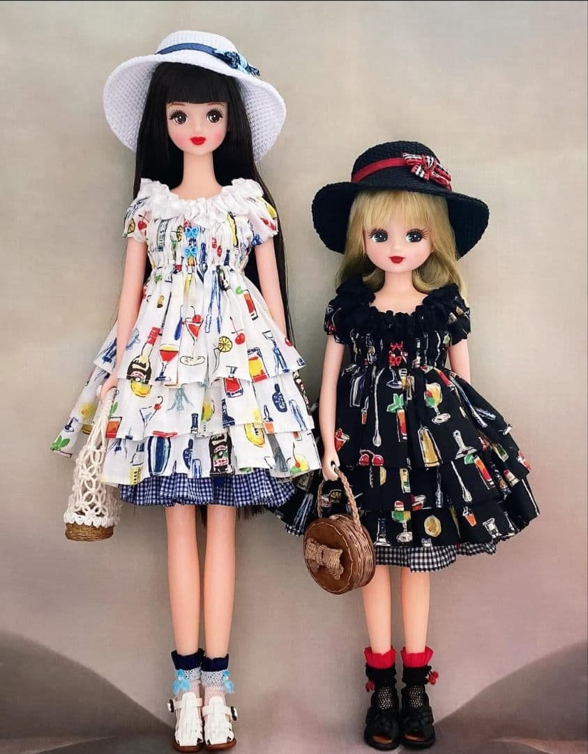 ディーラー様製 カクテルワンピースset ブラック 22cmサイズ