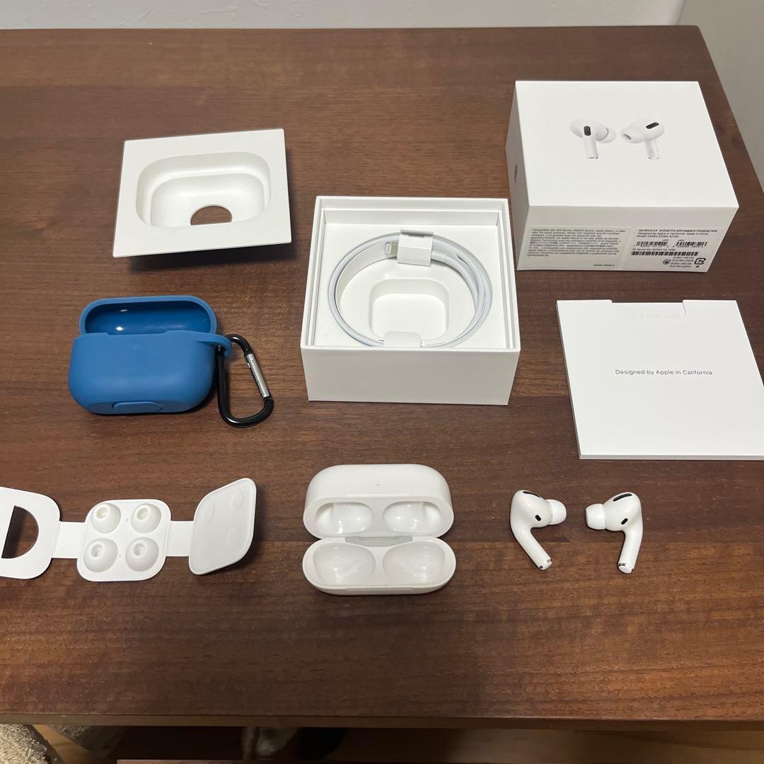 AirPods Pro 第一世代　備品　青色ケース付き