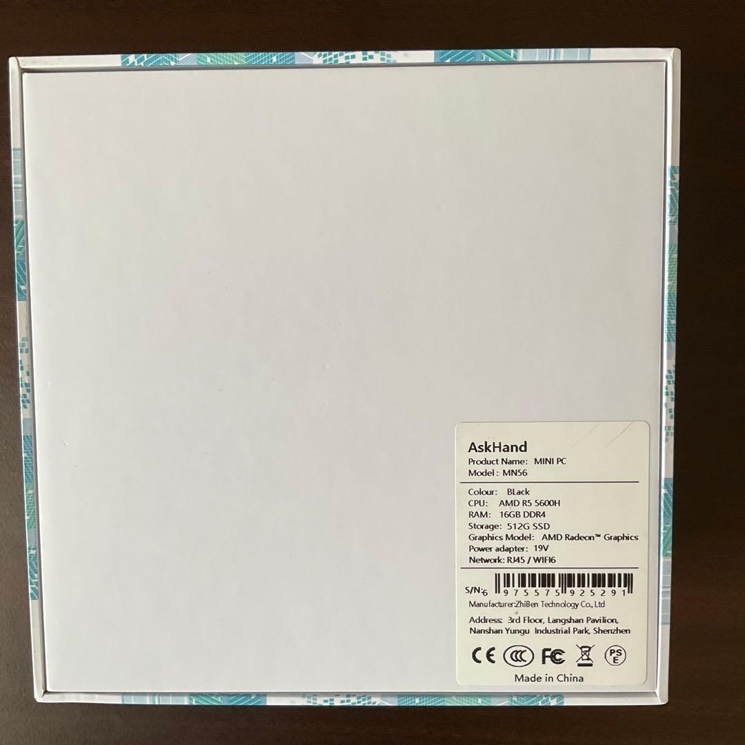AskHand ミニPC AMD Ryzen 5 5600H 6コア12スレッド