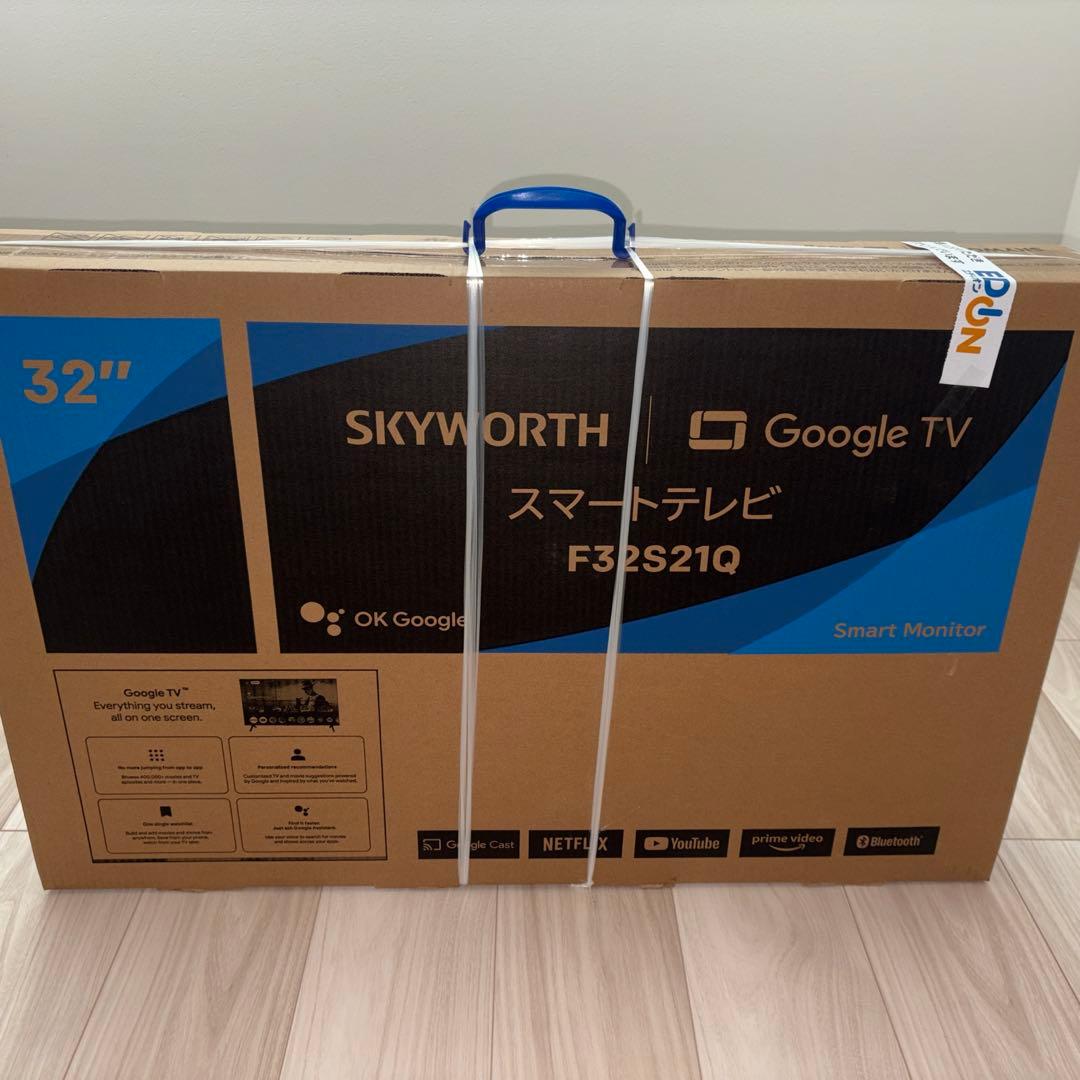 【新品未開封】SKYWORTH F32S21Qスマートテレビ（送料込・匿名配送）