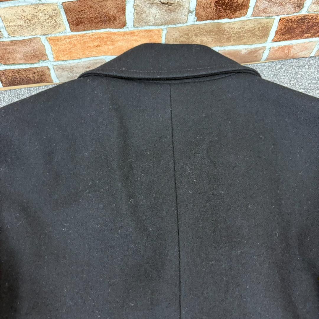 A9.BURBERRY BLACK LABEL ウール Pコート ブラック L